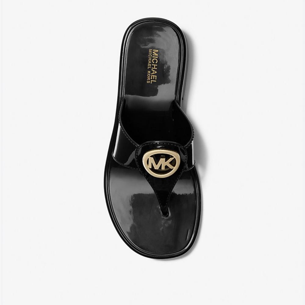 MICHAEL KORS OUTLET Hannah Jelly T-Strap Sandal. Size 7. MSRP $118